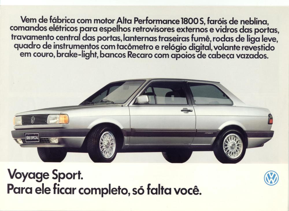 Voyage SPORT 1993 - Imagens de Catálogo VW (1/4)